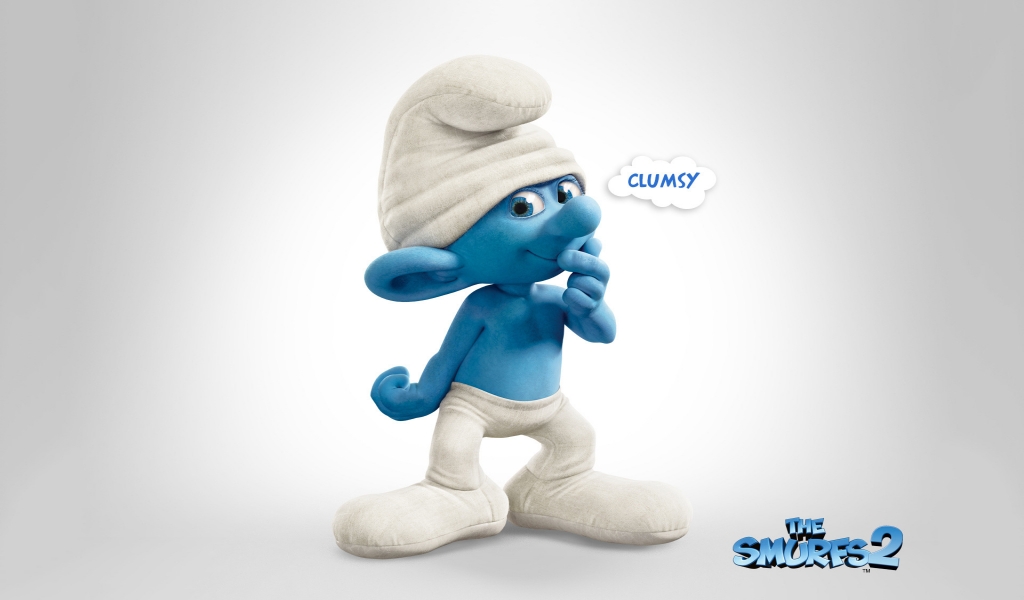 Clumsy The Smurfs 2 for 1024 x 600 widescreen resolution