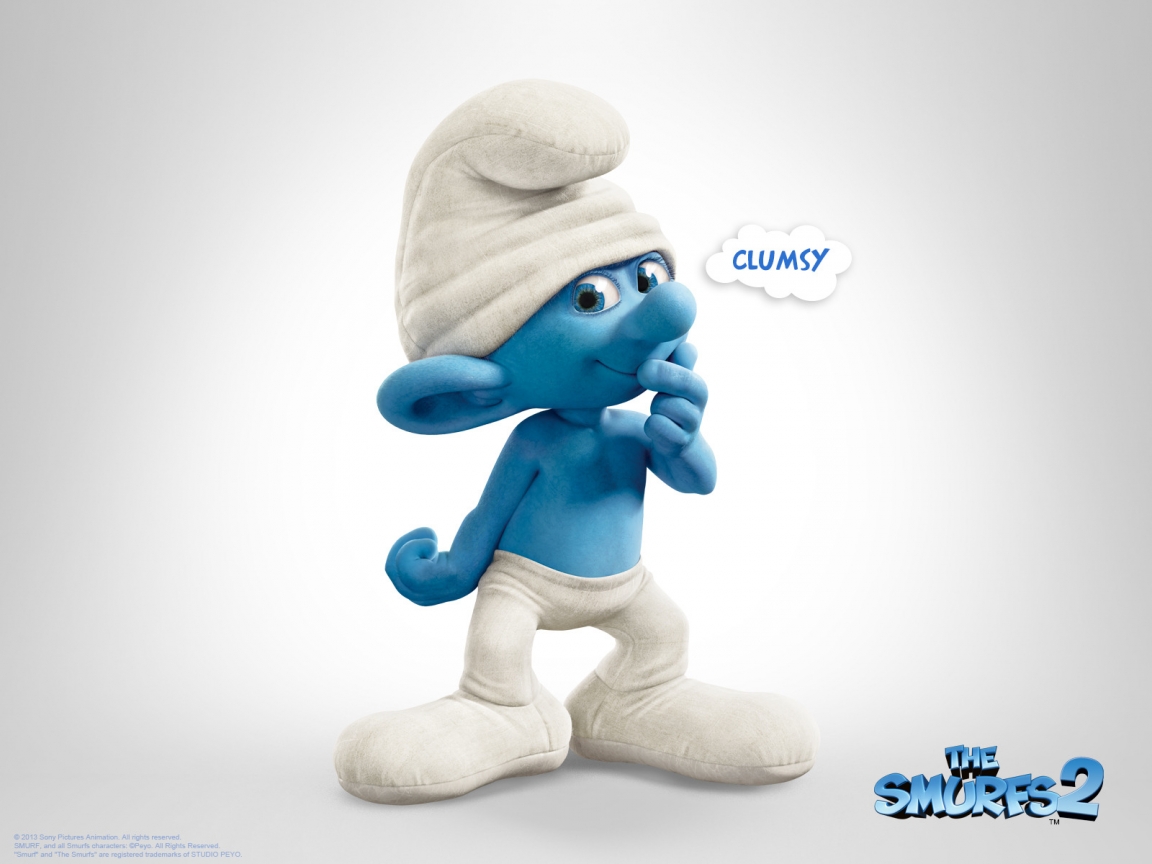 Clumsy The Smurfs 2 for 1152 x 864 resolution