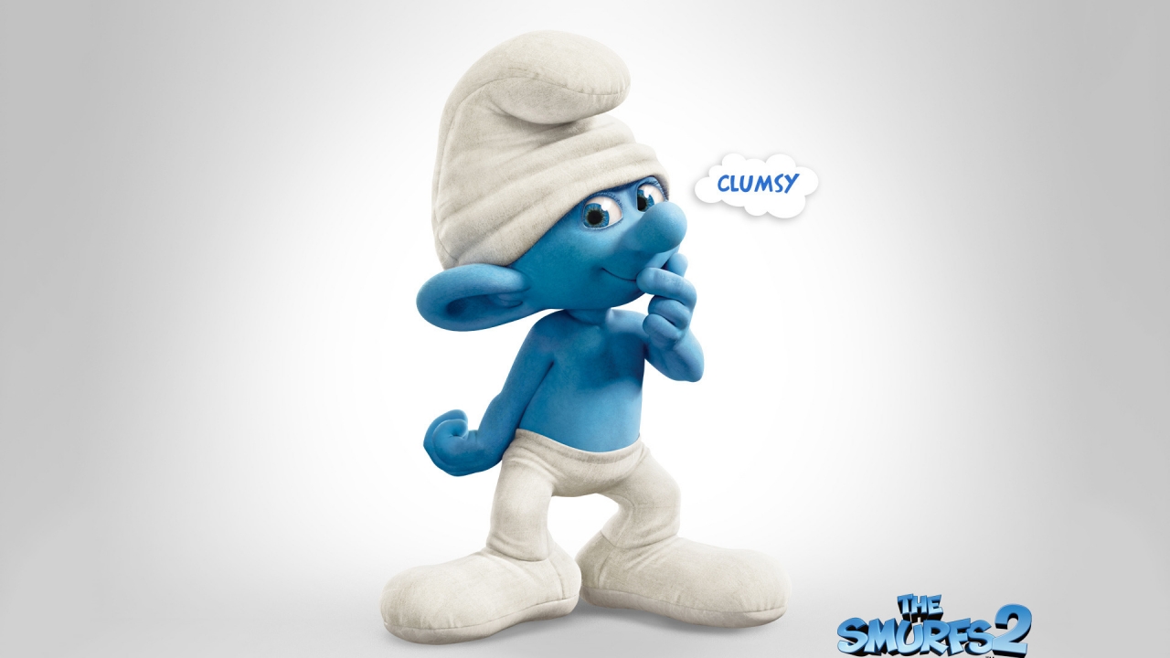 Clumsy The Smurfs 2 for 1280 x 720 HDTV 720p resolution