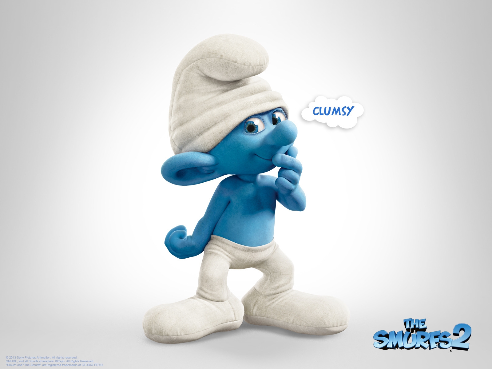 Clumsy The Smurfs 2 for 1600 x 1200 resolution