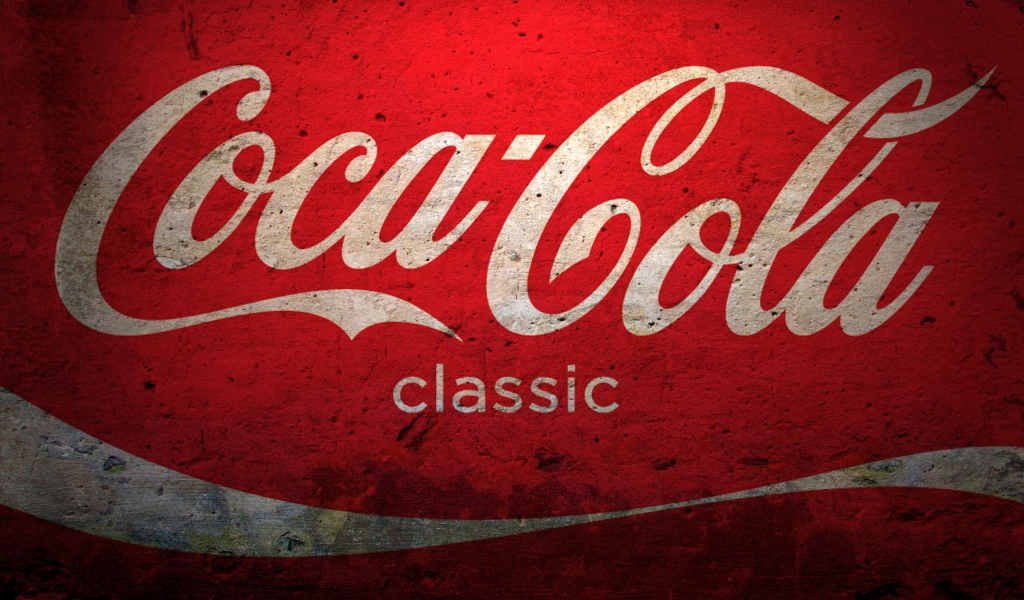 CocaCola Grunge for 1024 x 600 widescreen resolution
