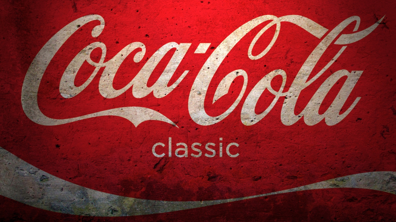 CocaCola Grunge for 1280 x 720 HDTV 720p resolution