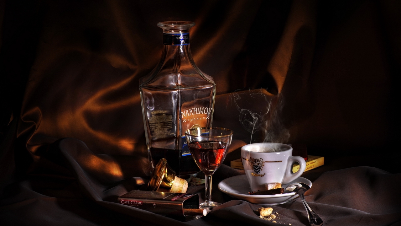 Cognac and Coffe for 1280 x 720 HDTV 720p resolution