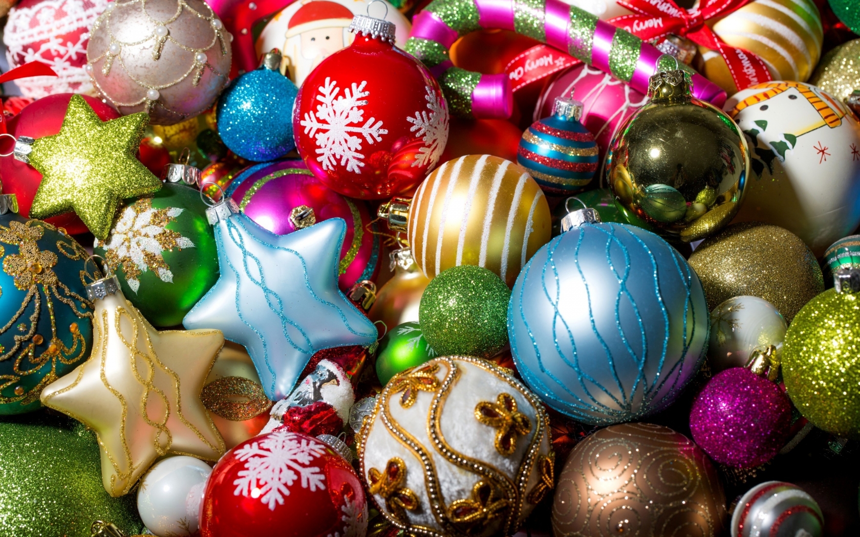Colorful Christmas Globe Collection for 1680 x 1050 widescreen resolution