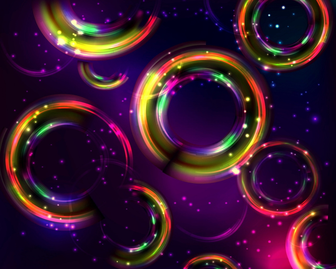 Colorful Circles for 1280 x 1024 resolution