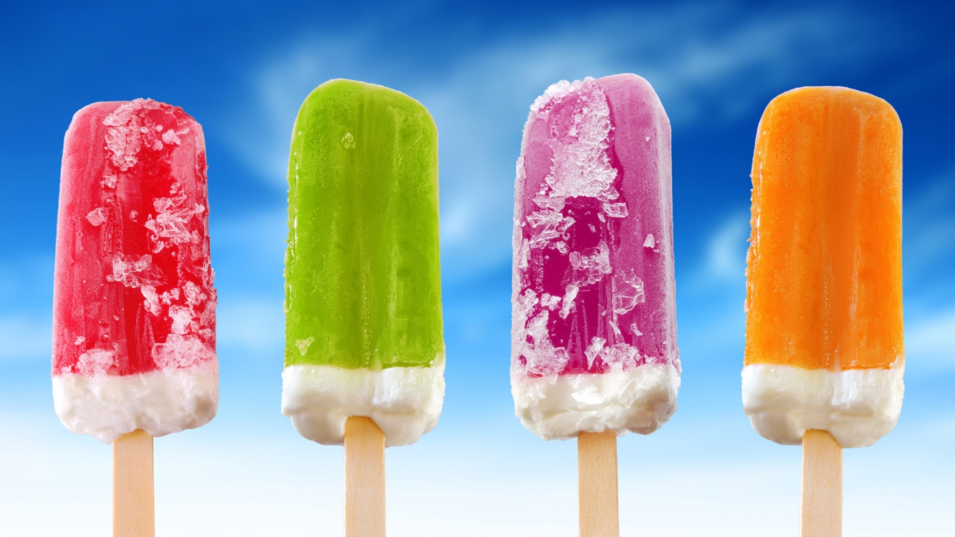 Colorful Ice Cream for 1366 x 768 HDTV resolution