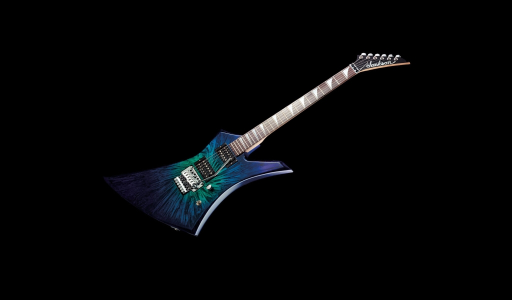 Colourful Guitar for 1024 x 600 widescreen resolution