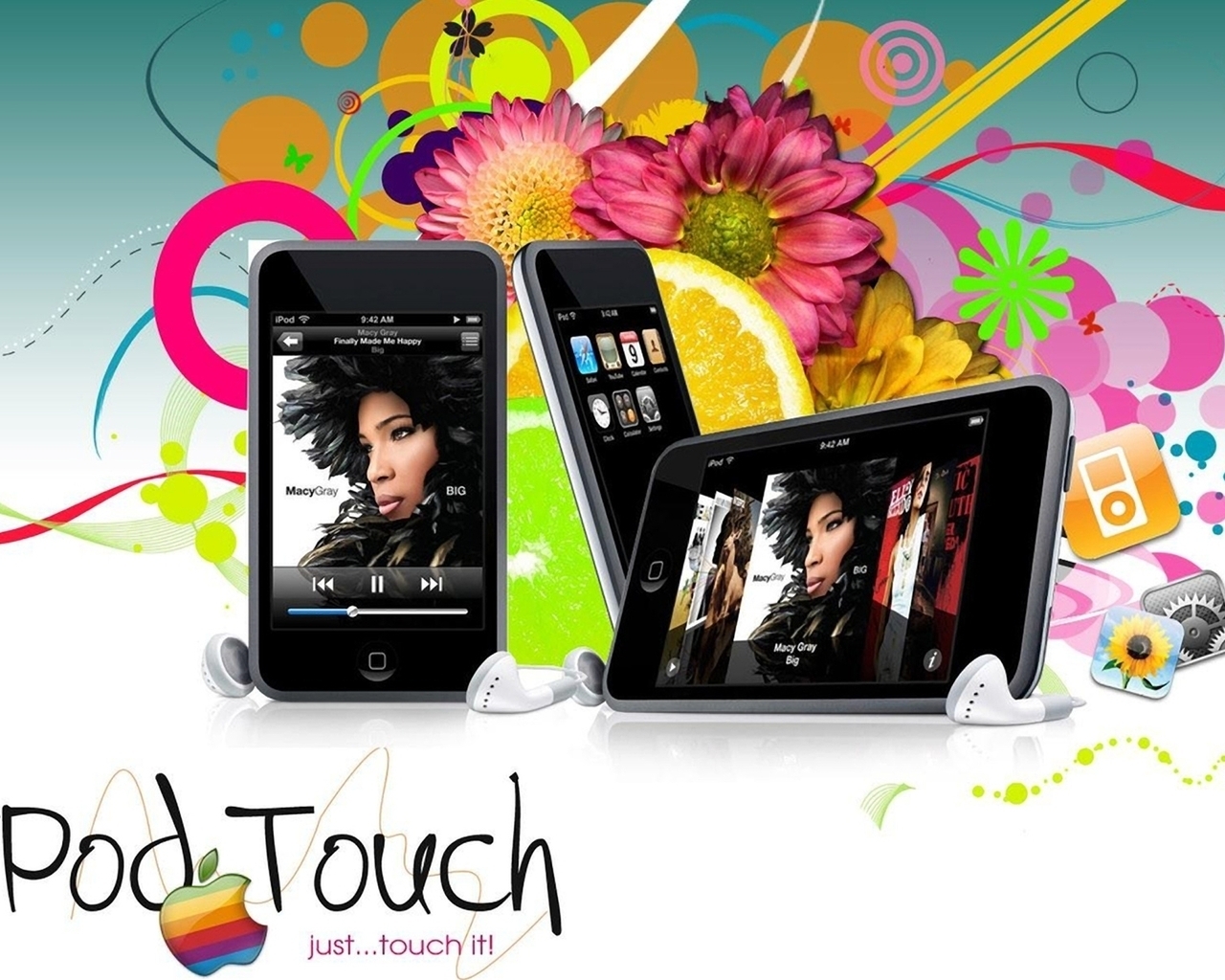 Cool iPod Touch for 1280 x 1024 resolution