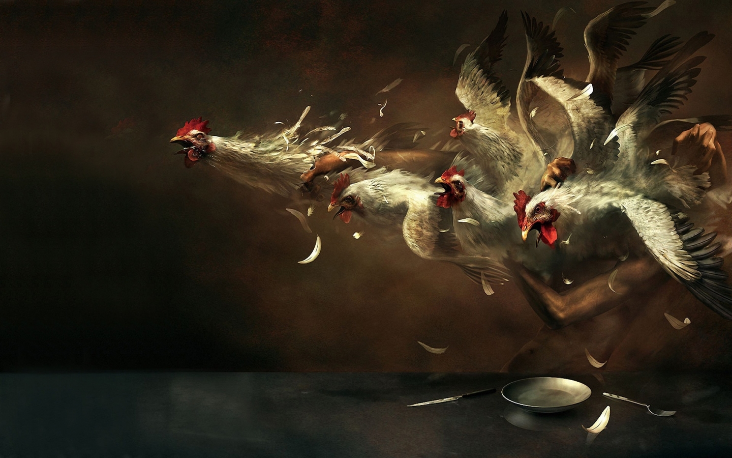 Crazy Chickens for 1440 x 900 widescreen resolution