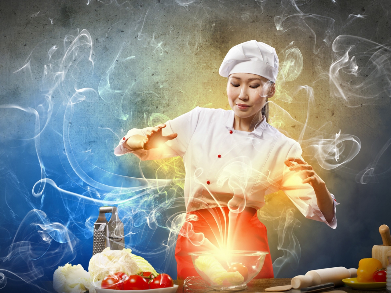 Creative Asian Chef for 1280 x 960 resolution