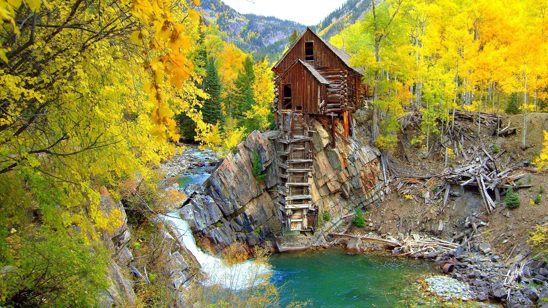 Crystal Mill Colorado for 1920 x 1080 HDTV 1080p resolution