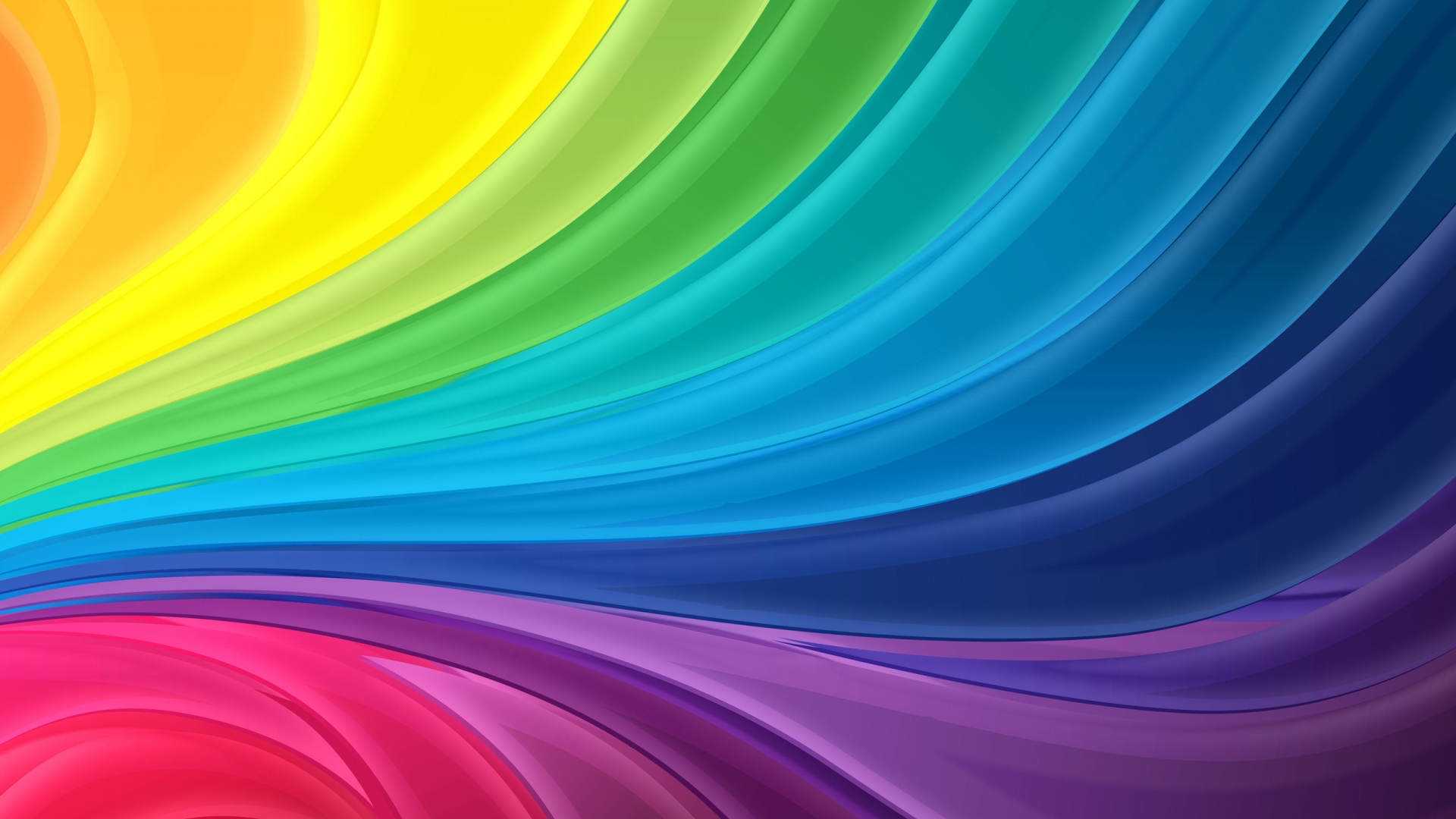 Curl Rainbow for 1920 x 1080 HDTV 1080p resolution