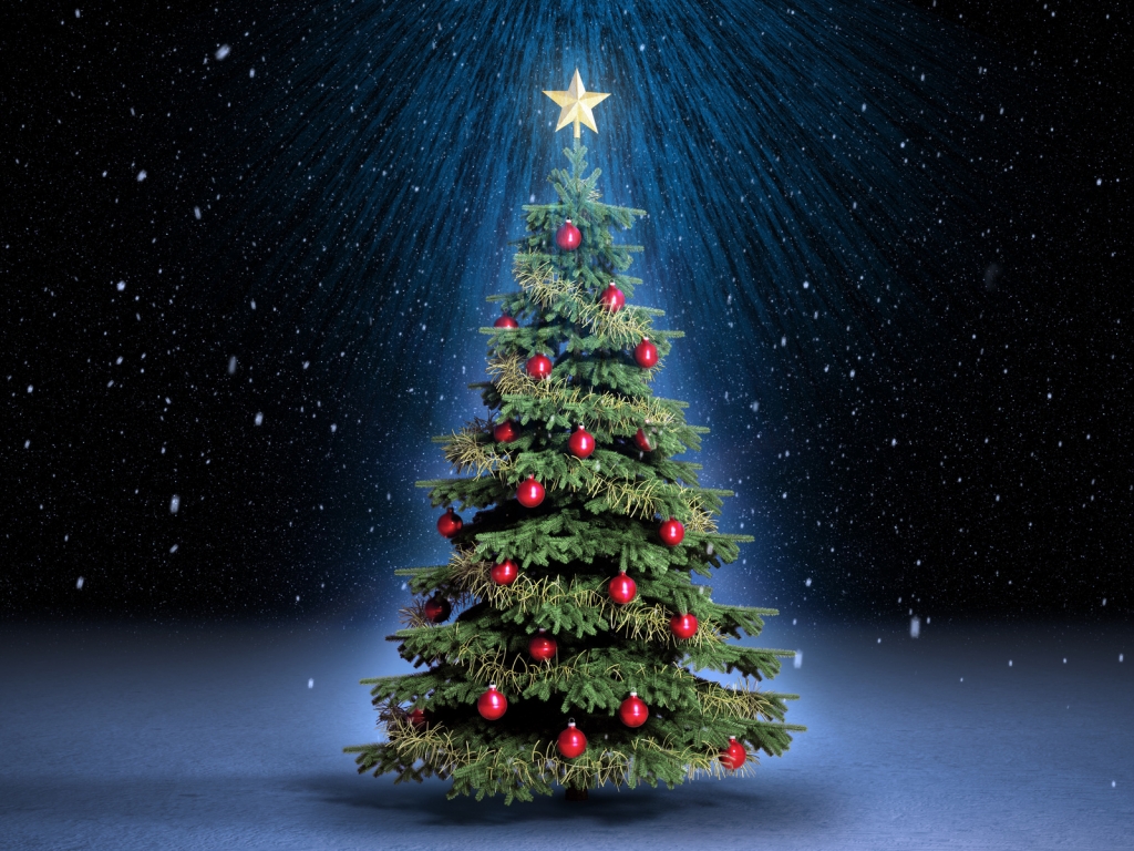 Cute Christmas Tree for 1024 x 768 resolution