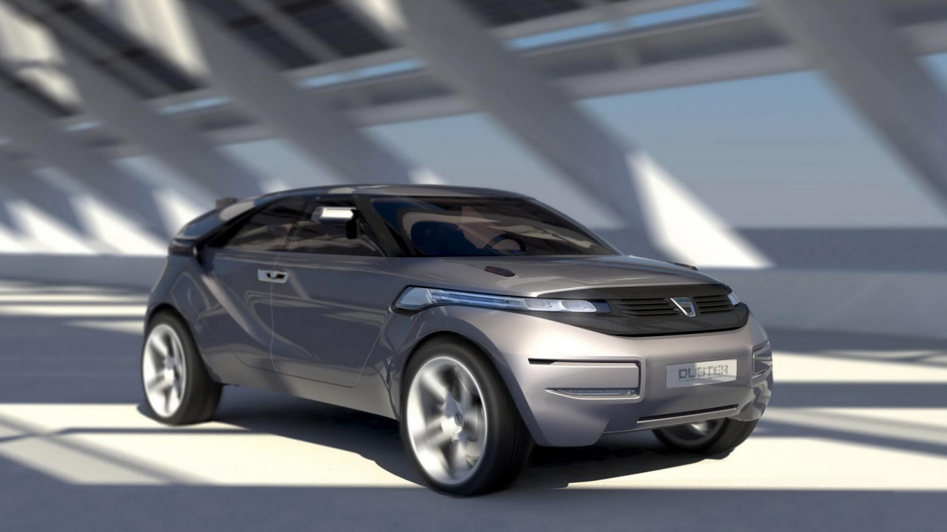 Dacia Duster Crossover Concept Running for 1366 x 768 HDTV resolution