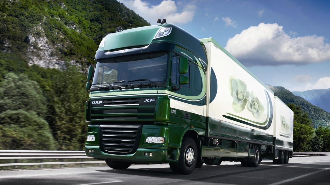 DAF XF 105 Truck for 1366 x 768 HDTV resolution