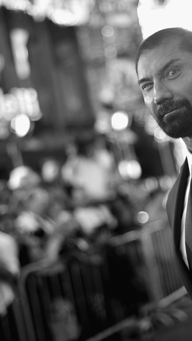 Dave Bautista Black and White for 640 x 1136 iPhone 5 resolution
