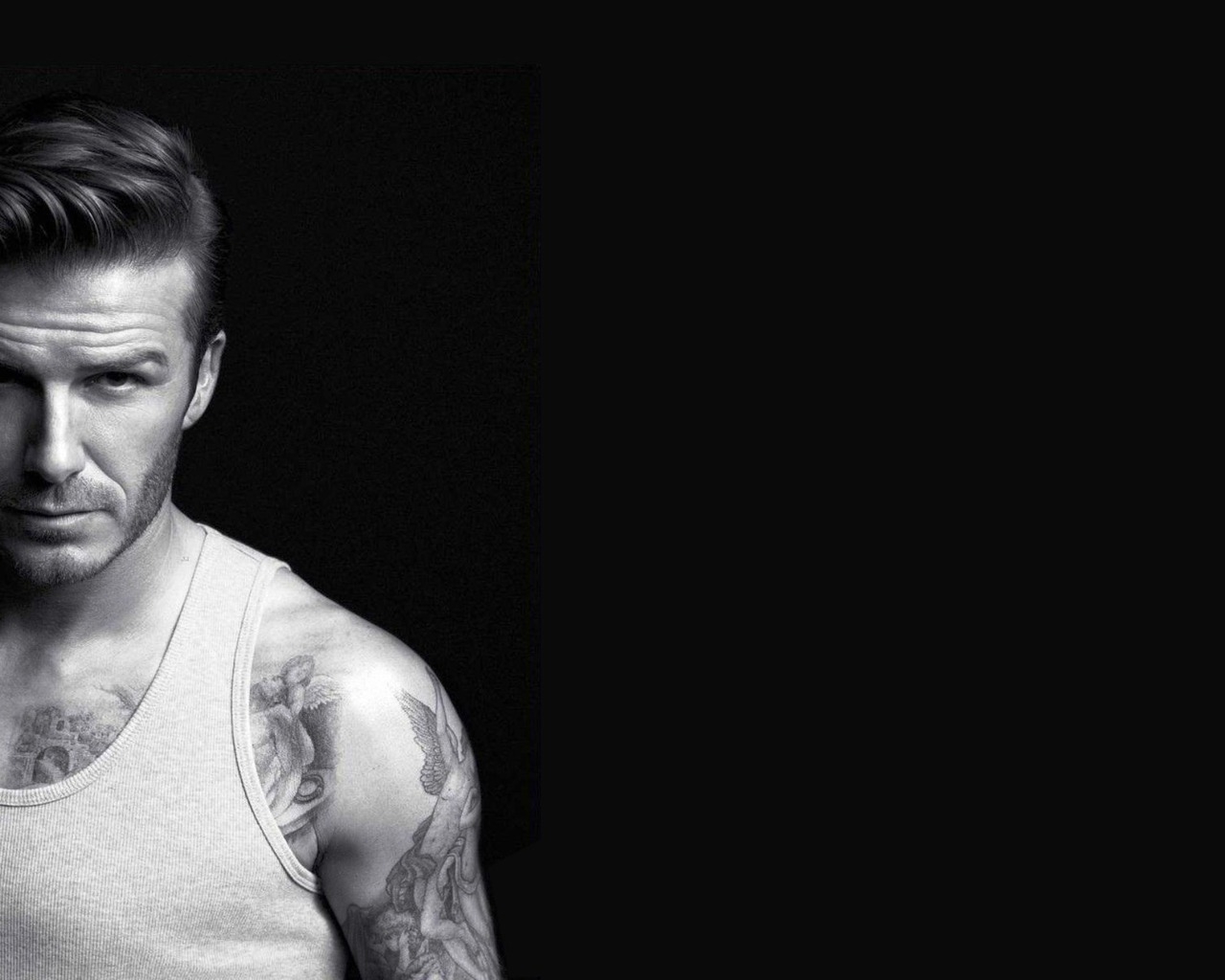 David Beckham Monochrome for 1280 x 1024 resolution