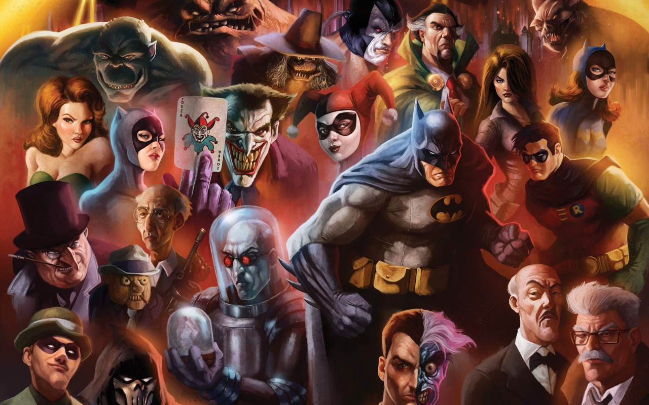 DC Comics Characters for 1280 x 800 widescreen resolution