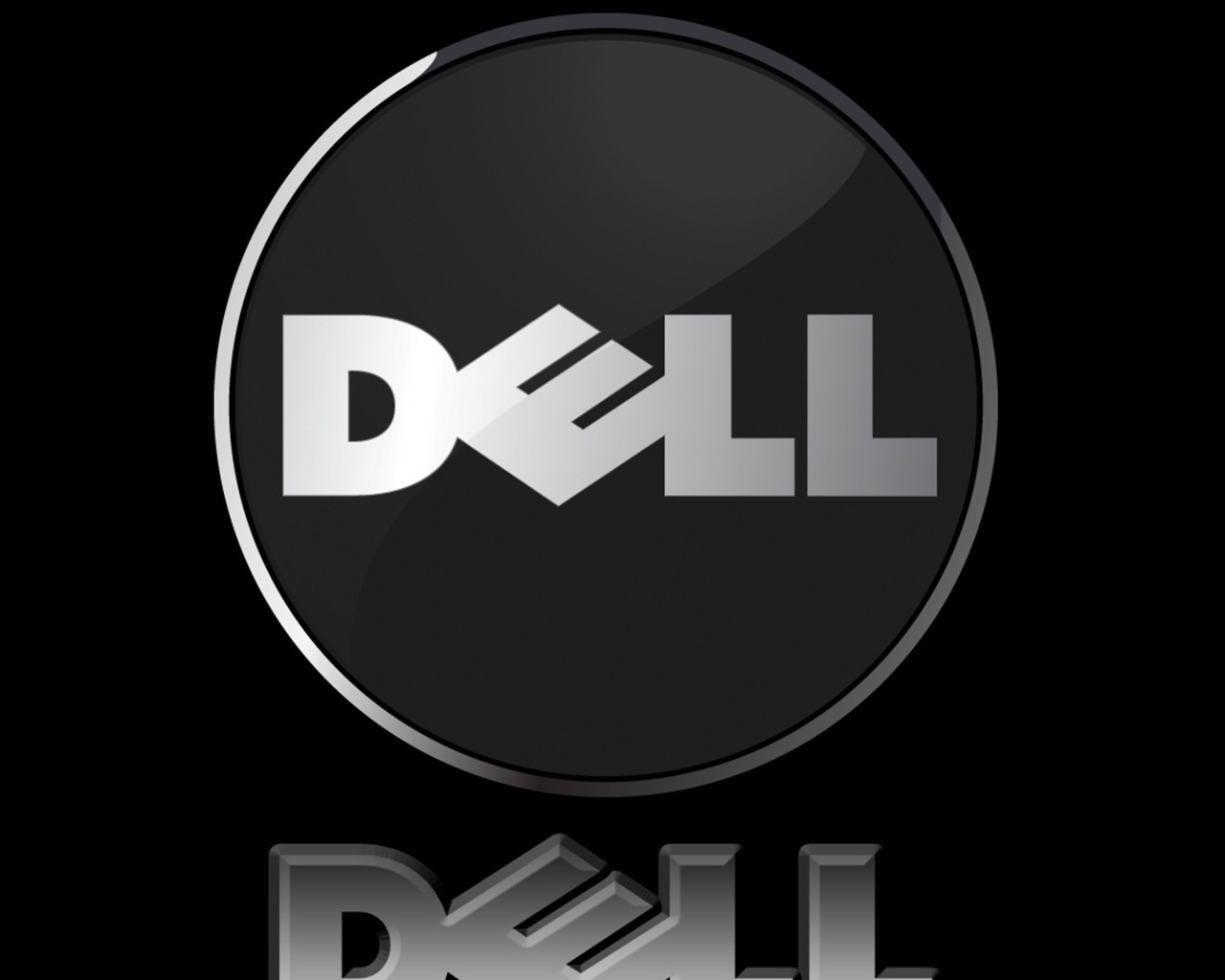 Dell black background for 1280 x 1024 resolution