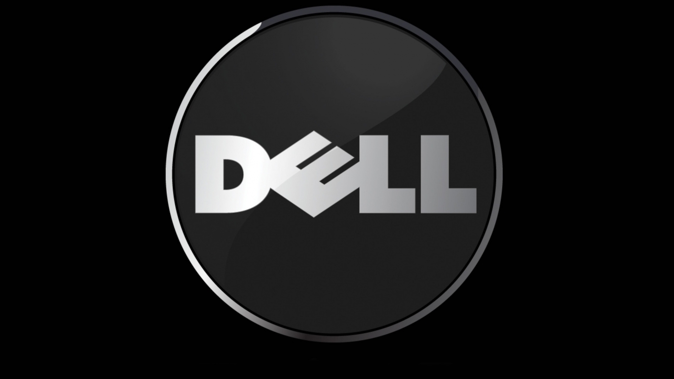 Dell black background for 1366 x 768 HDTV resolution