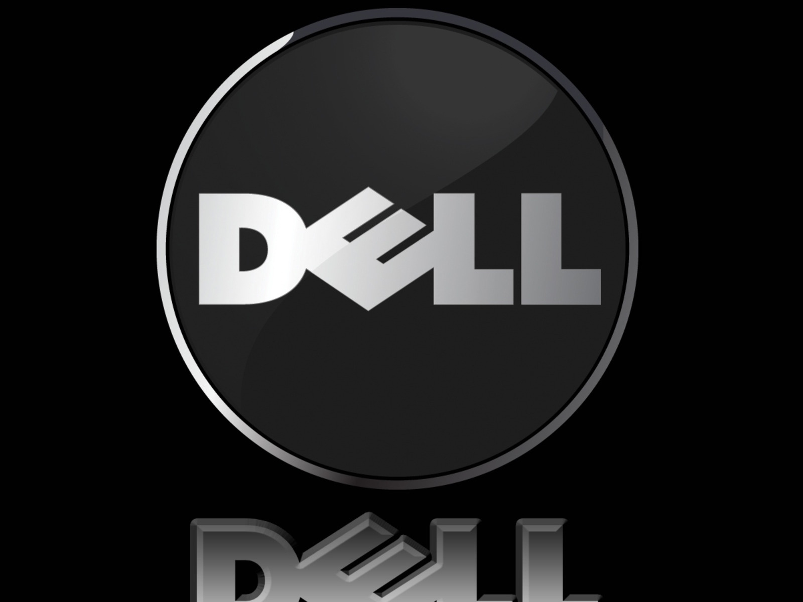 Dell black background for 1600 x 1200 resolution