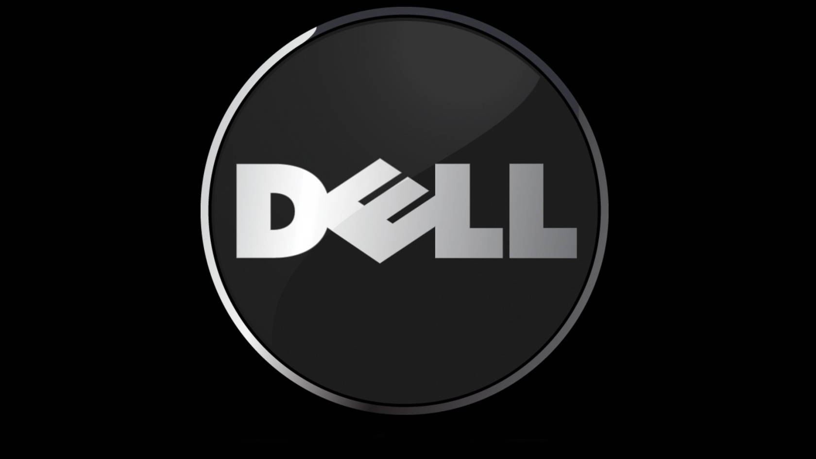 Dell black background for 1680 x 945 HDTV resolution
