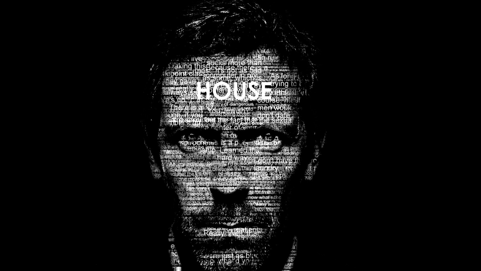 Doctor House Typography for 1536 x 864 HDTV resolution