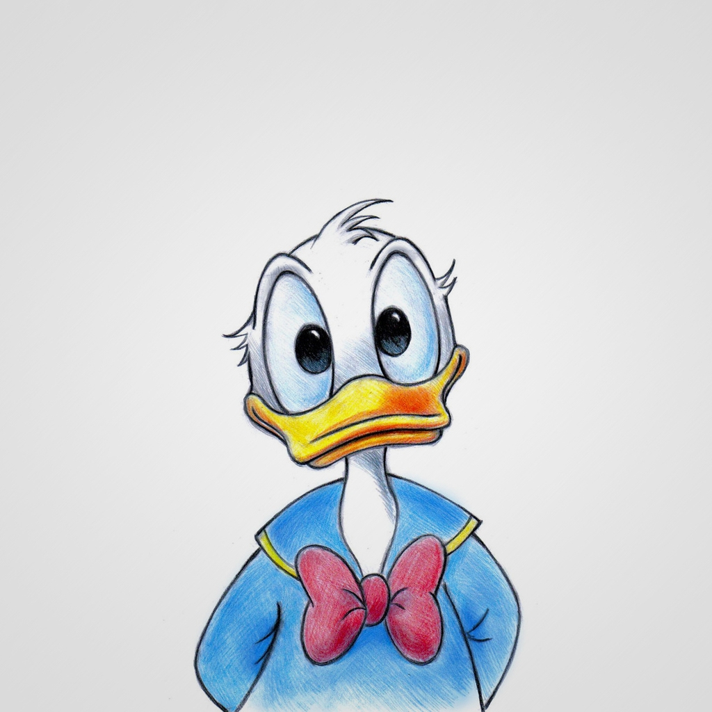 Donald Duck for 1024 x 1024 iPad resolution