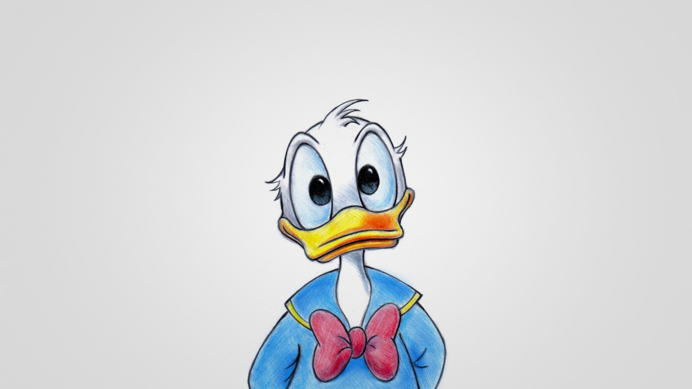 Donald Duck for 1366 x 768 HDTV resolution