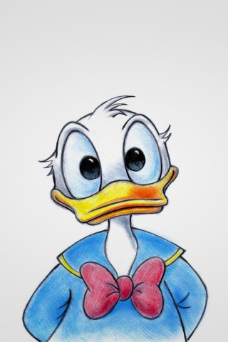 Donald Duck for 320 x 480 iPhone resolution