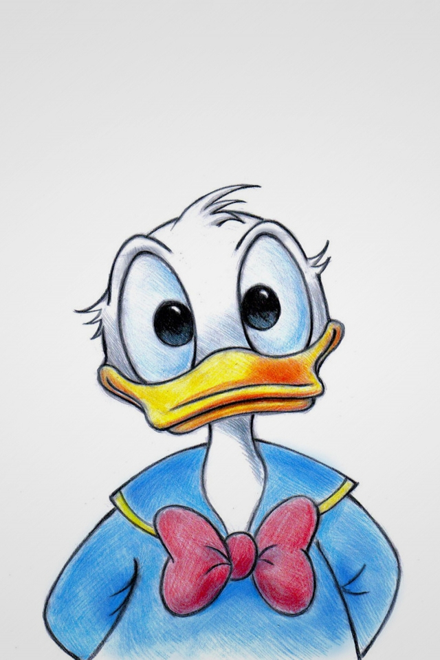 Donald Duck for 640 x 960 iPhone 4 resolution