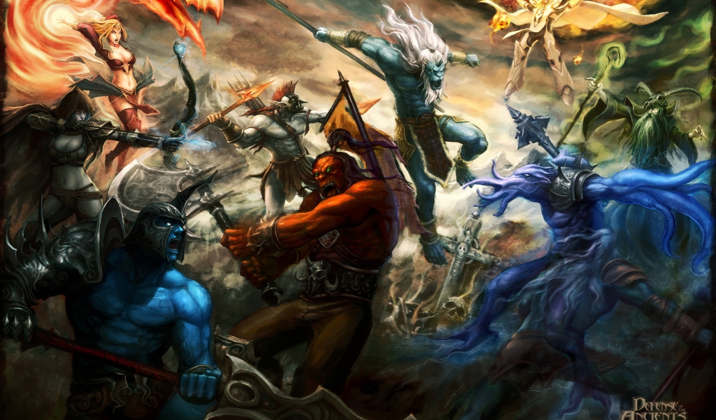 Dota Defense of the Ancients for 1024 x 600 widescreen resolution