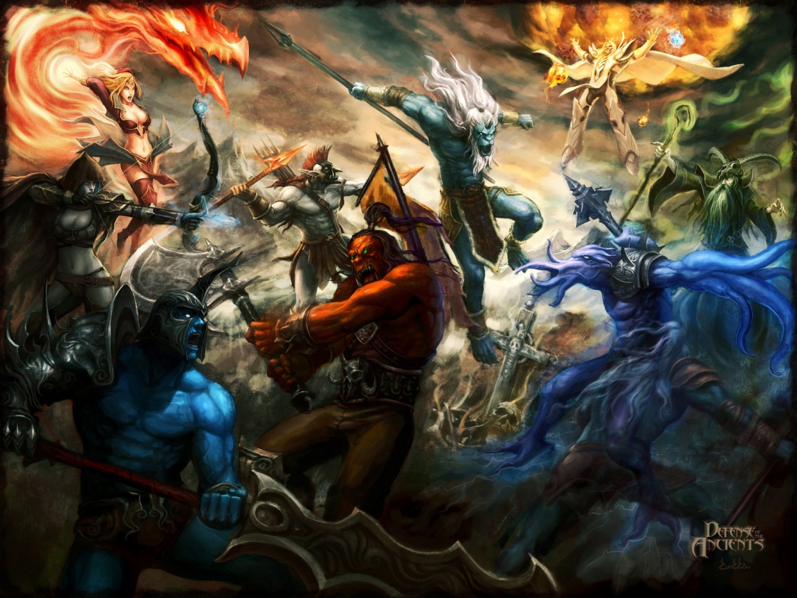 Dota Defense of the Ancients for 1152 x 864 resolution