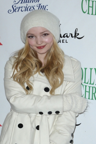 Dove Cameron in White for 320 x 480 iPhone resolution
