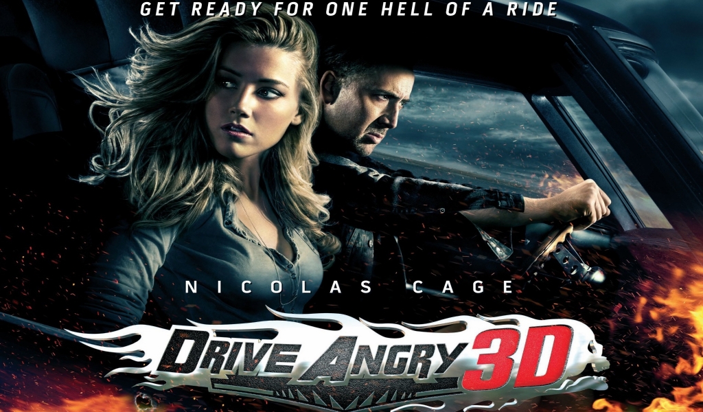 Drive Angry 3D for 1024 x 600 widescreen resolution