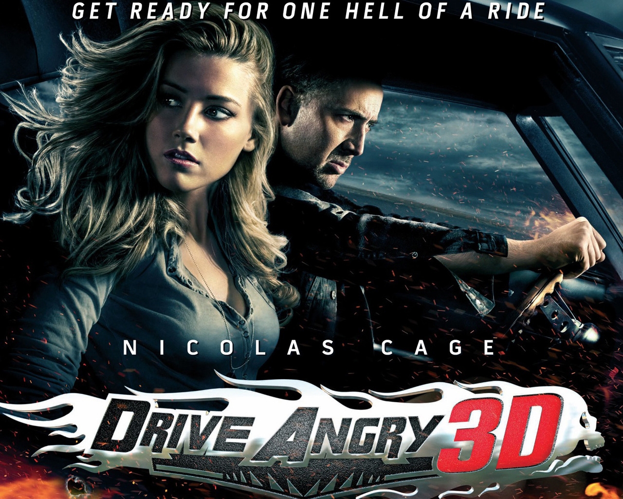 Drive Angry 3D for 1280 x 1024 resolution
