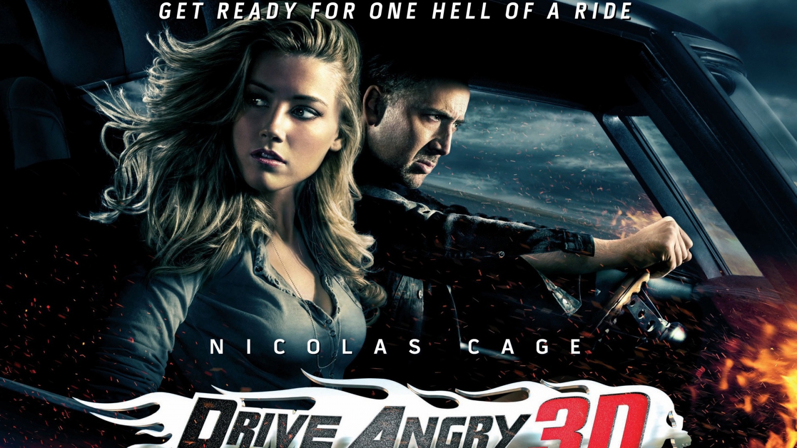 Drive Angry 3D for 1600 x 900 HDTV resolution