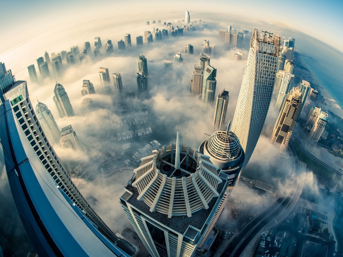 Dubai Above the Clouds for 1152 x 864 resolution