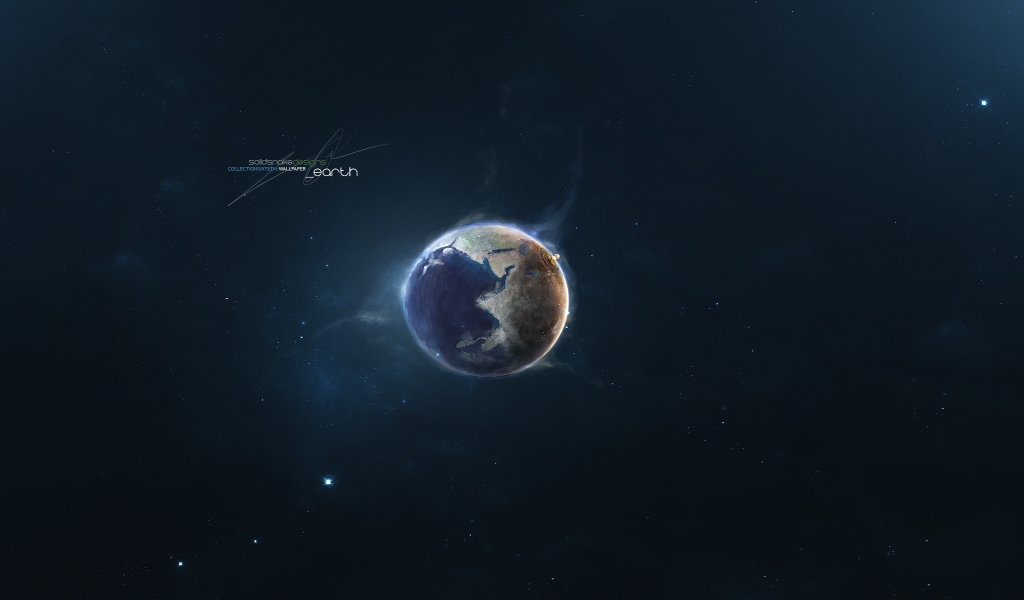 Earth for 1024 x 600 widescreen resolution