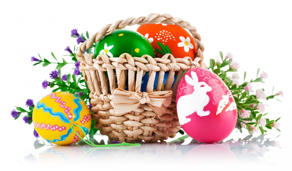 Easter Basket for 1024 x 600 widescreen resolution