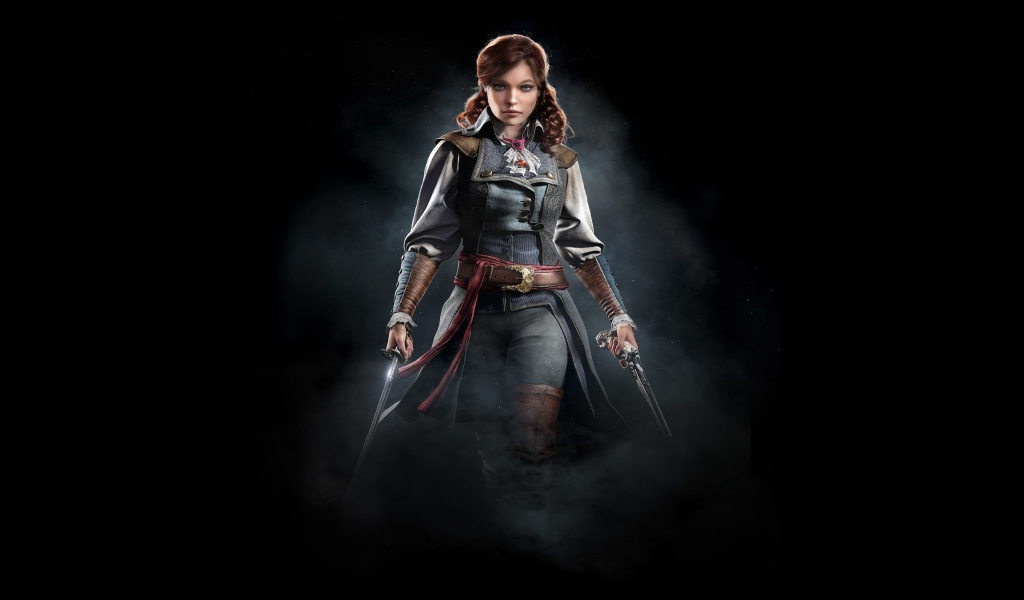 Elise Assassins Creed Unity  for 1024 x 600 widescreen resolution