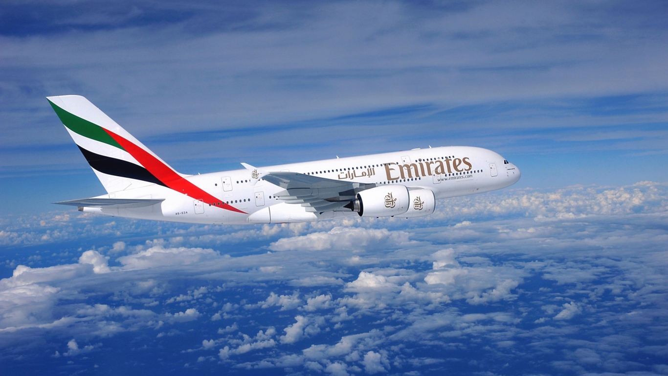 Emirates Airline for 1366 x 768 HDTV resolution