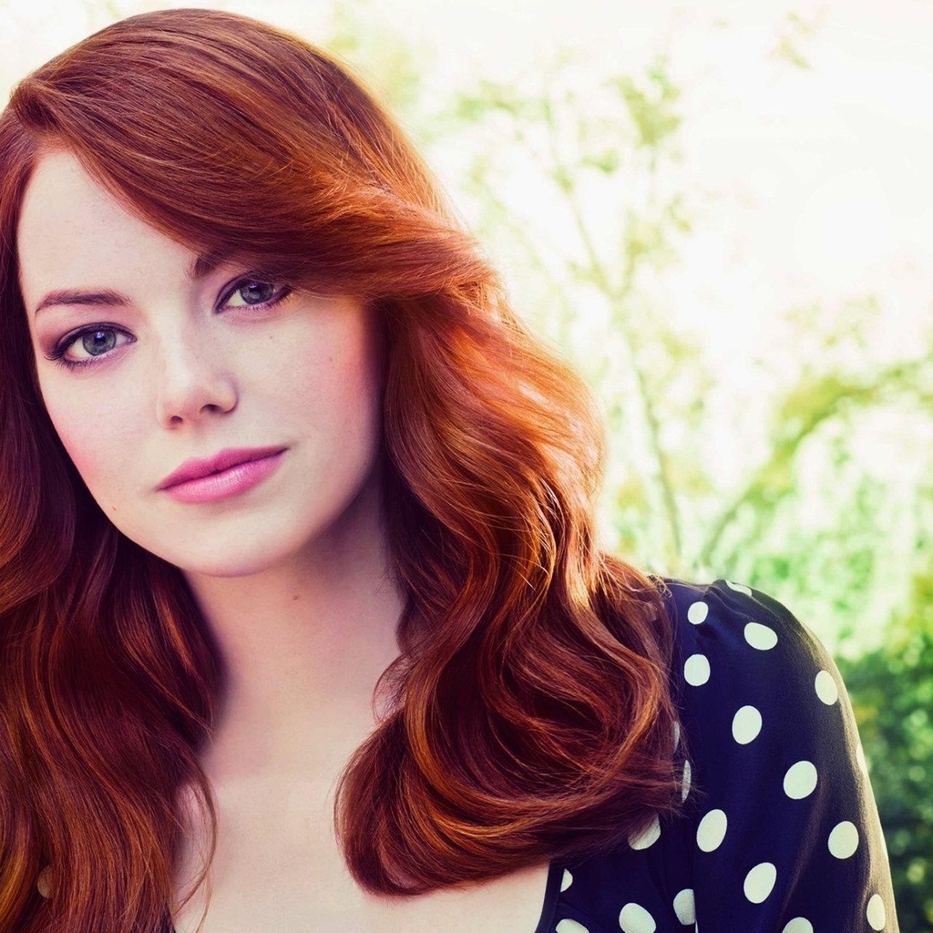 Emma Stone Red Hair for 1024 x 1024 iPad resolution