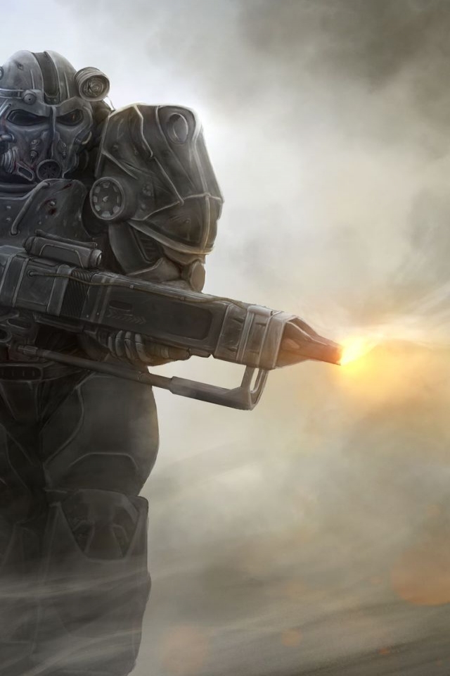 Fallout 4 Paladins for 640 x 960 iPhone 4 resolution