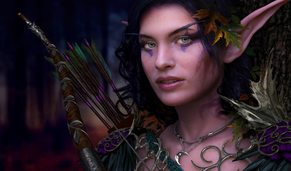 Fantasy Woman Character for 1024 x 600 widescreen resolution