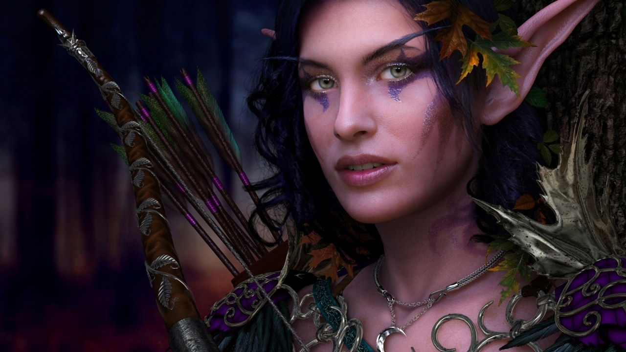 Fantasy Woman Character for 1280 x 720 HDTV 720p resolution