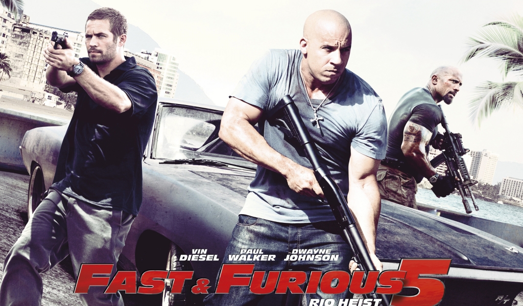 Fast and Furious 5 Movie for 1024 x 600 widescreen resolution