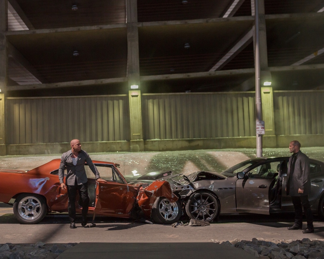 Fast And Furious 7 Movie Scene for 1280 x 1024 resolution