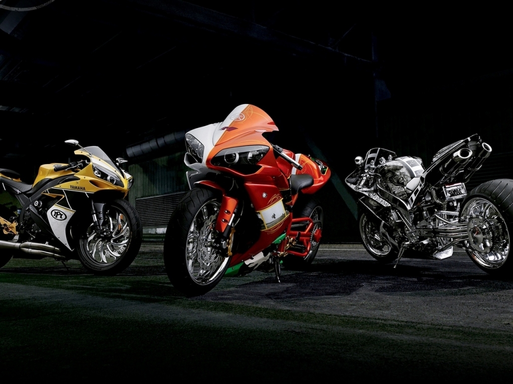 Fast Yamaha Motorbikes for 1024 x 768 resolution