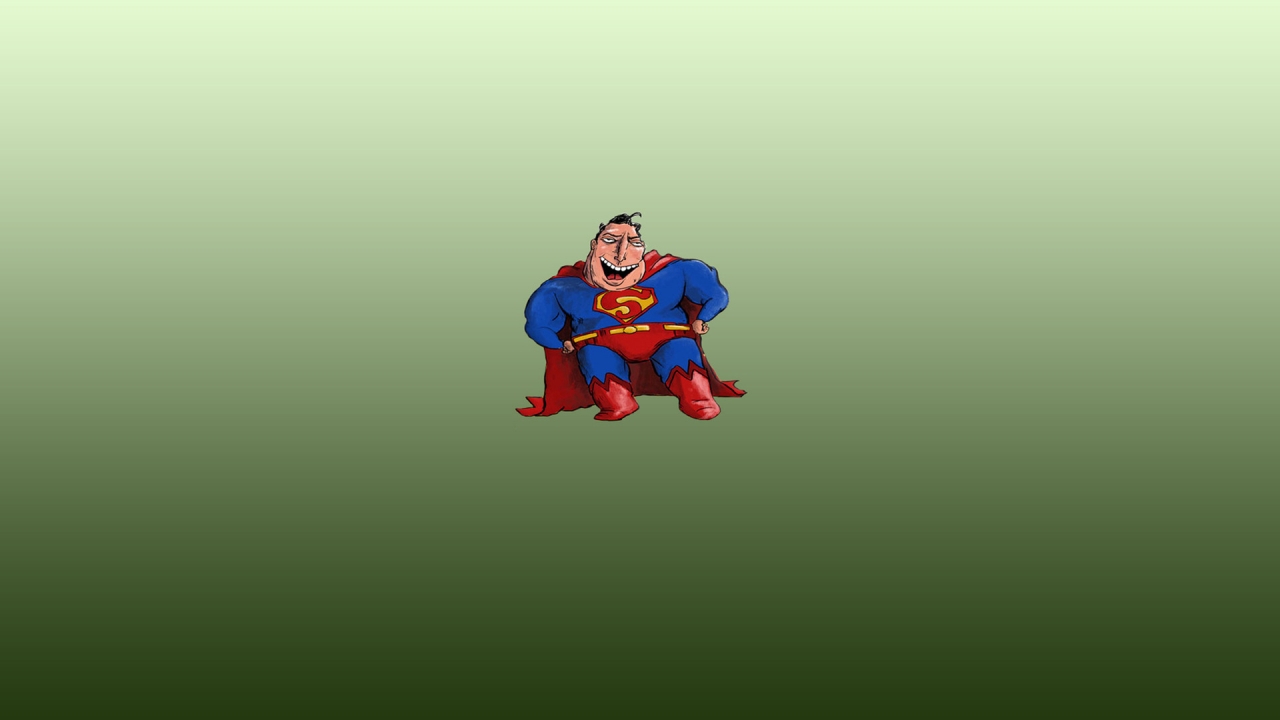 Fat and Ugly Superman for 1280 x 720 HDTV 720p resolution
